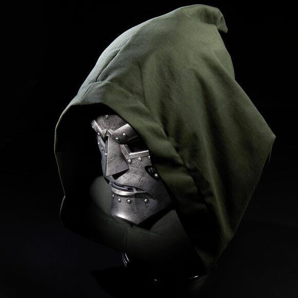 Marvel Legends Doctor Doom Helmet Adult Gray Roleplay Collectible Mask Gear - Picture 4 of 9